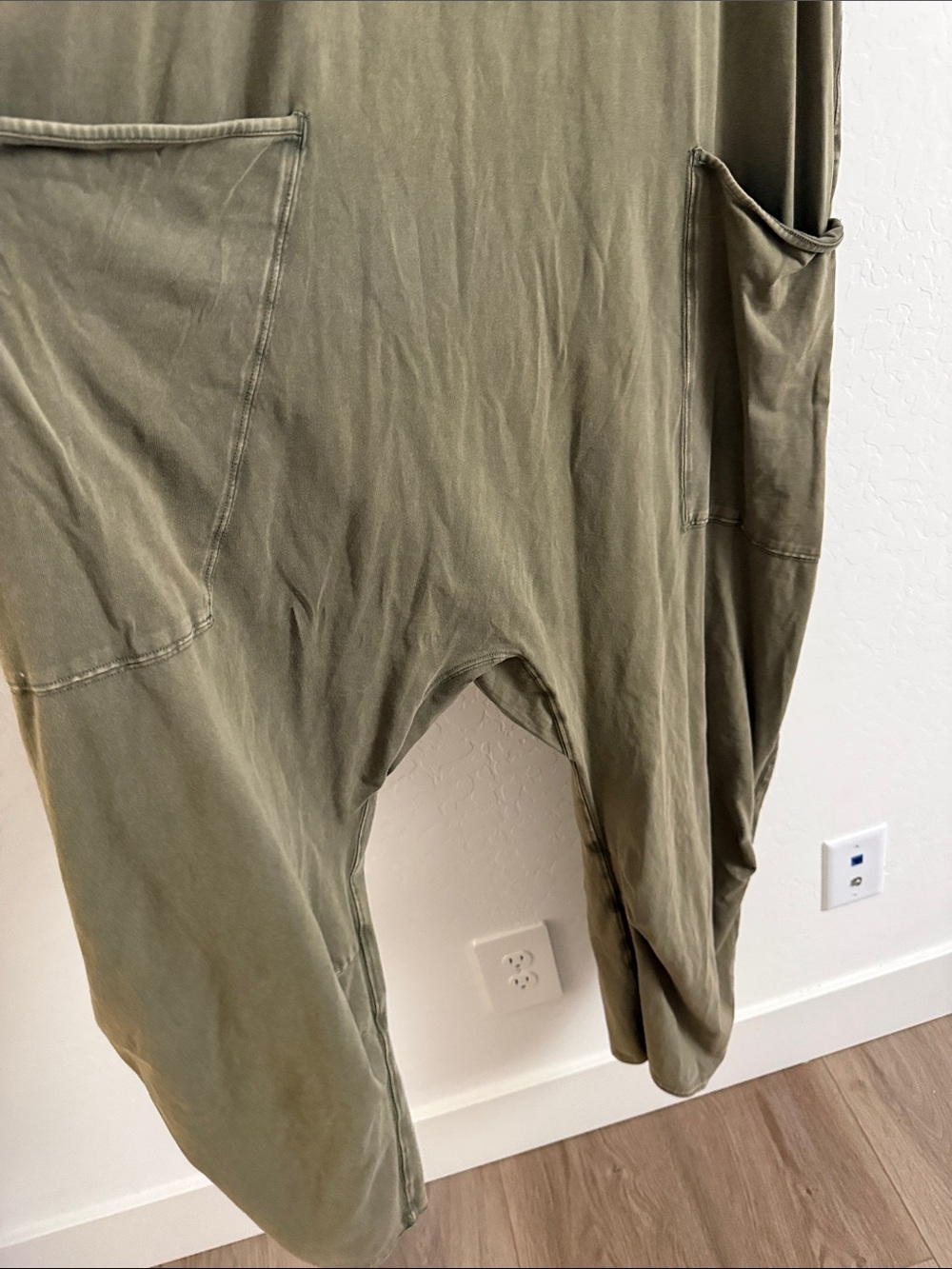 Free People Movement Hot Shot onesie in olive green Sz L - Picture 5 of 6